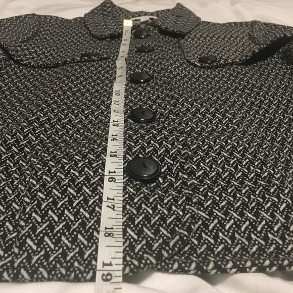 🎯3 for $30🎯 Charter Club jacket S petite black 3/4 sleeve 5 button Old Money - Picture 6 of 6